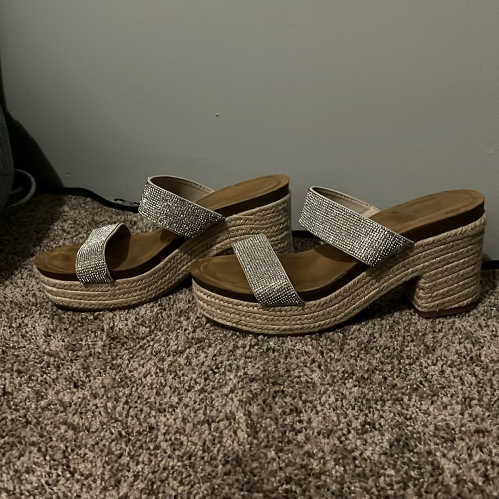 Tan madden girl heels